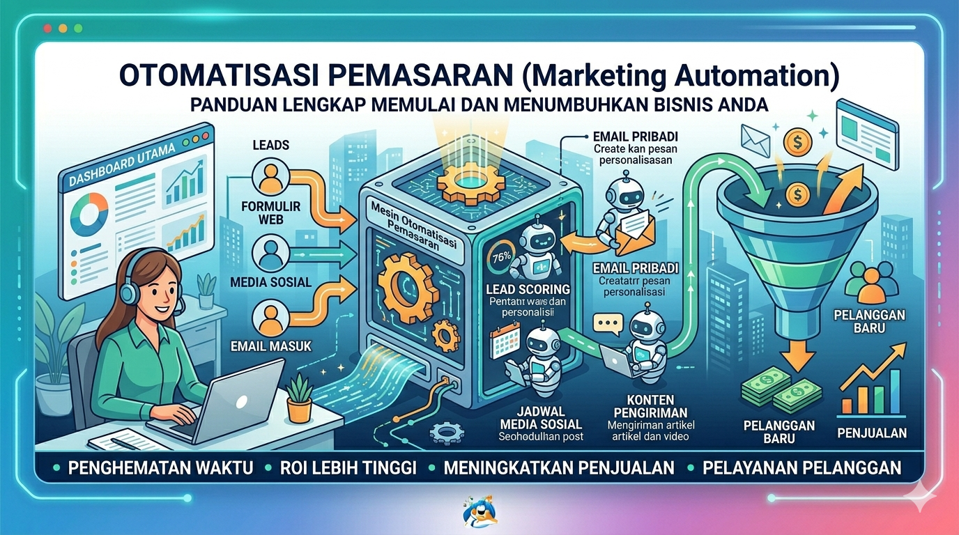 Dasbor Perangkat Lunak Marketing Automation