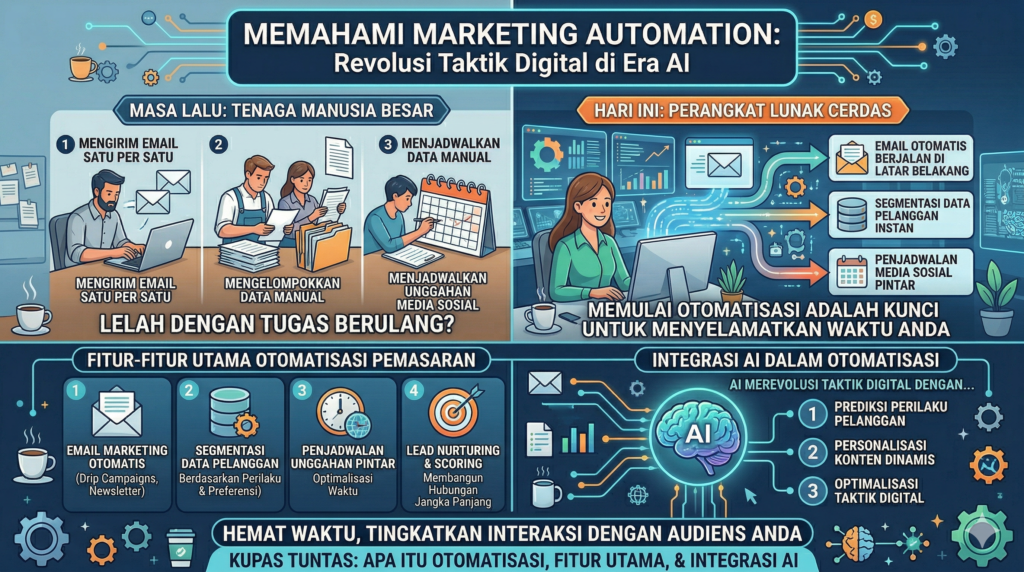 Dasbor Perangkat Lunak Marketing Automation